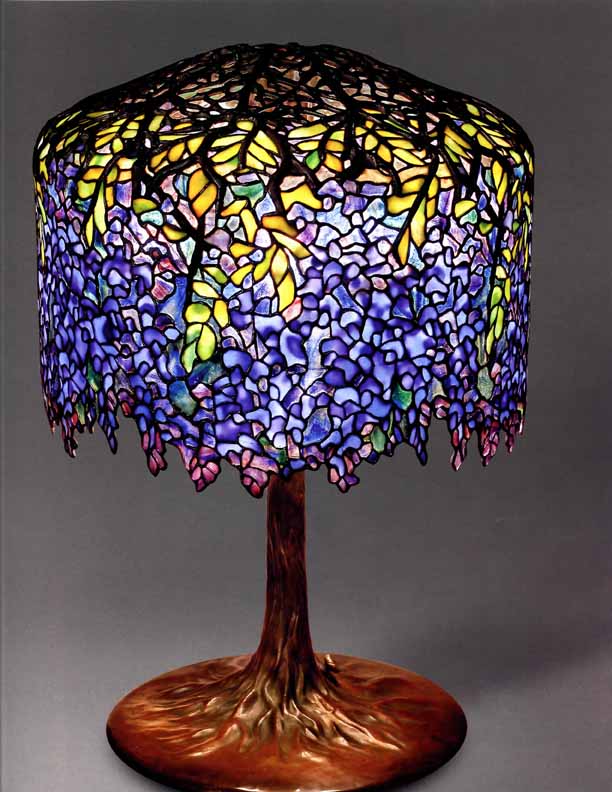 Louis Comfort Tiffany Reproduction Wisteria Table Lamp 
